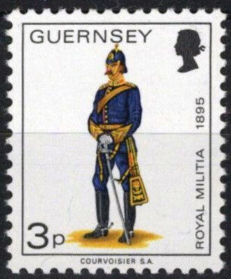 Guernsey 100 MNH 3p Military Uniforms Militia ZAYIX 021423S120