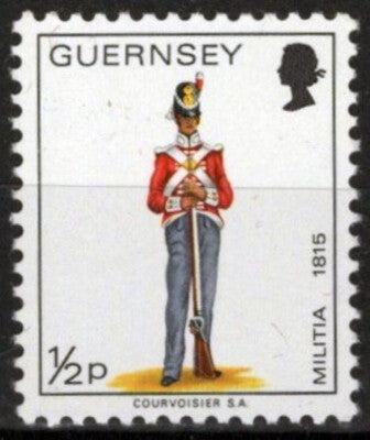 Guernsey 95 MNH 1/2p Military Uniforms Militia ZAYIX 021423S116