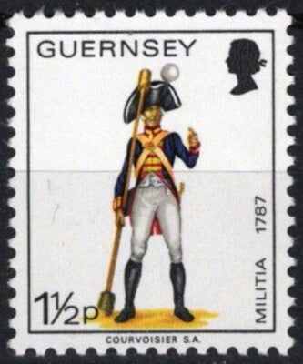 Guernsey 97 MNH 1 1/2p Military Uniforms Militia ZAYIX 021423S118