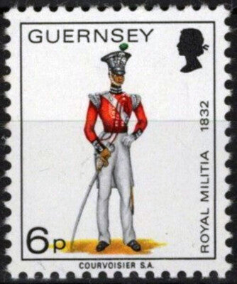 Guernsey 104 MNH 6p Military Uniforms Militia ZAYIX 021423S123