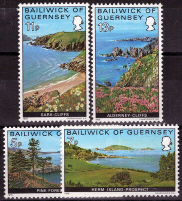 Guernsey 137-140 MNH Guernsey Views Landscapes Nature ZAYIX 021423S131M