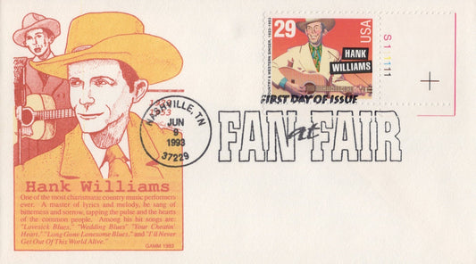 US 2723 GAMM FDC Hank Williams, American Music ZAYIX 1024A0103