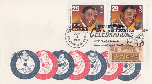 US 2726, 2733 GAMM FDC Clyde McPhatter, Music Legends ZAYIX 1024A0107
