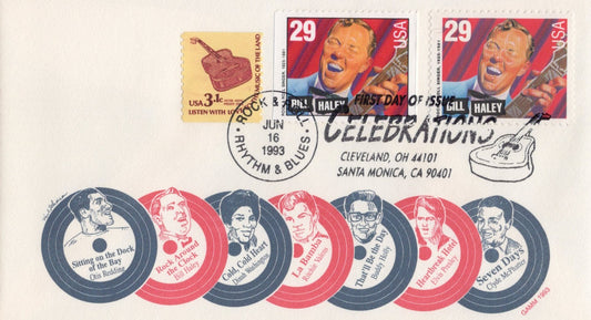 US 2725, 2732 GAMM FDC Bill Haley, Music Legends ZAYIX 1024A0108