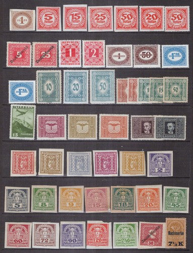 Austria All MINT collection of Vintage Back of the Book CV $28+ ZAYIX 1223M0051