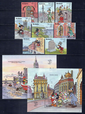 Gambia 1004-1013 MNH Disney Tower of London Big Ben  ZAYIX 0701M0081