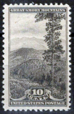 US 749 MNH FVF 10c GRAY variety Smoky Mountains NP perf ZAYIX