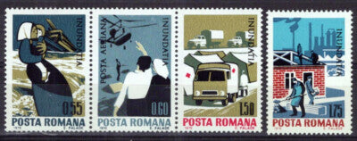Romania 2207a-2208 MNH Red Cross Relief Trucks  Zayix 0125S0051