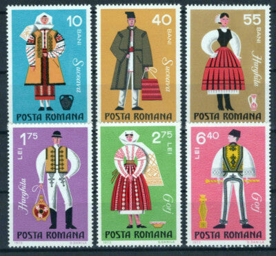 Romania 2406-2411 MNH Regional Costumes Culture Zayix 0125S0054