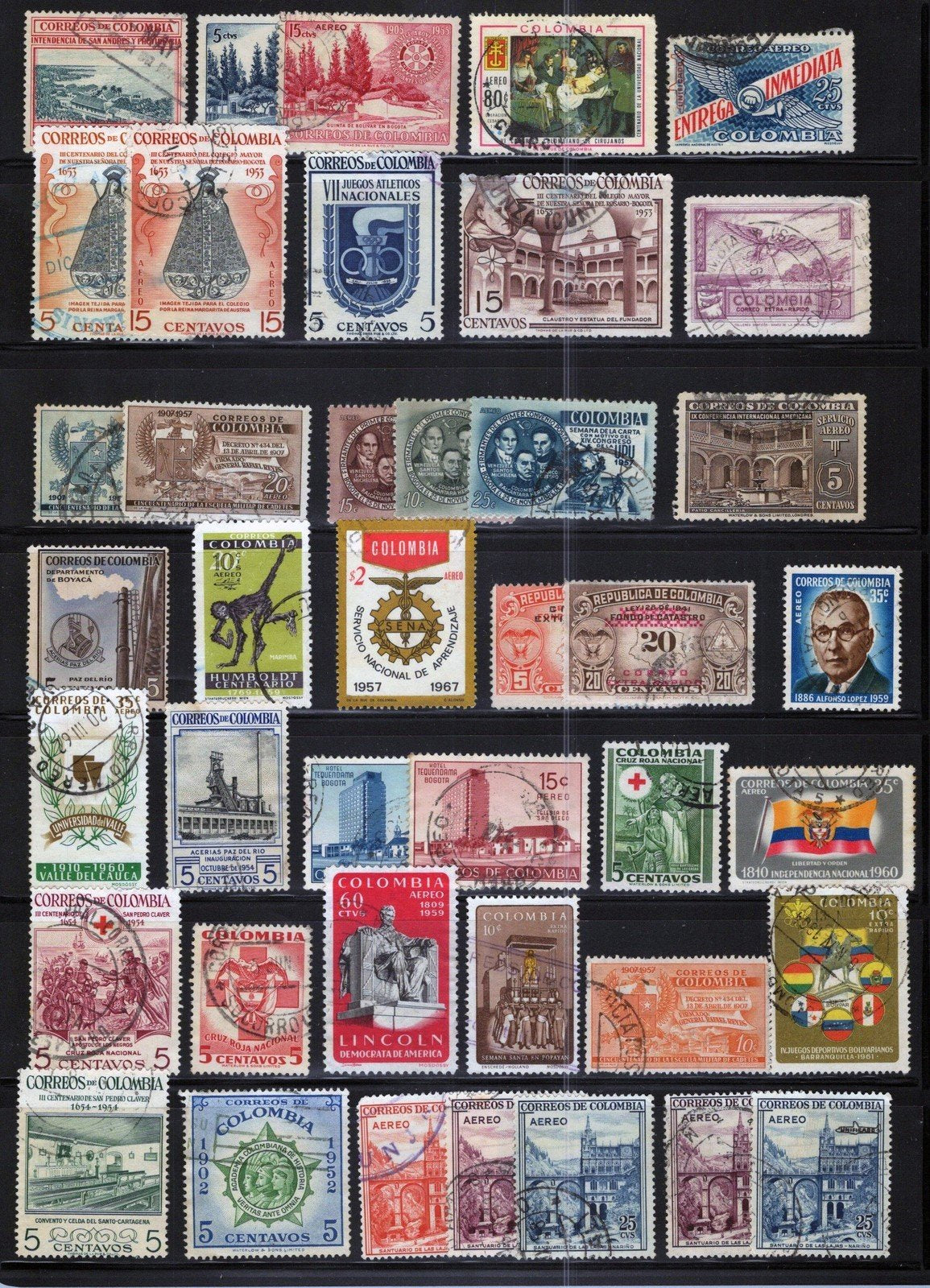 Colombia Collection Used Architecture Flags Landscapes Sports ZAYIX 011023SM18