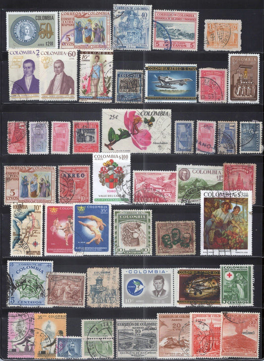 Colombia Collection Used Sports Planes Architecture Flowers ZAYIX 011023SM19