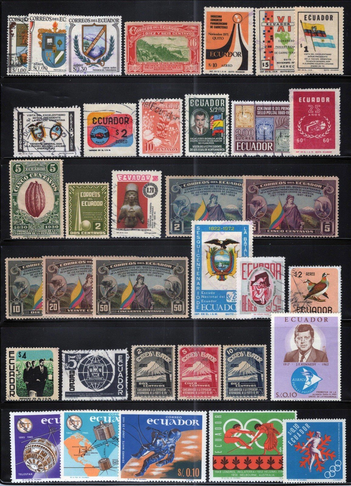 Ecuador Collection Mint & Used Space Birds Landmarks Sports ZAYIX 011023SM21