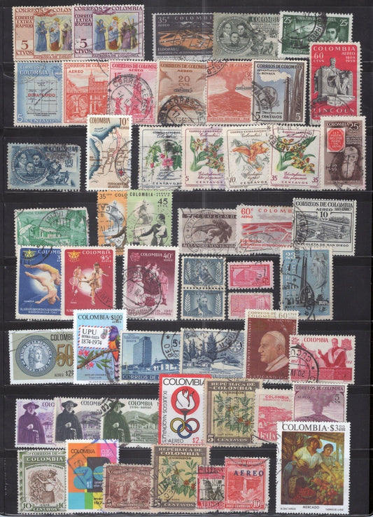 Colombia Collection Used Sports Flowers Religious Figures ZAYIX 011023SM22