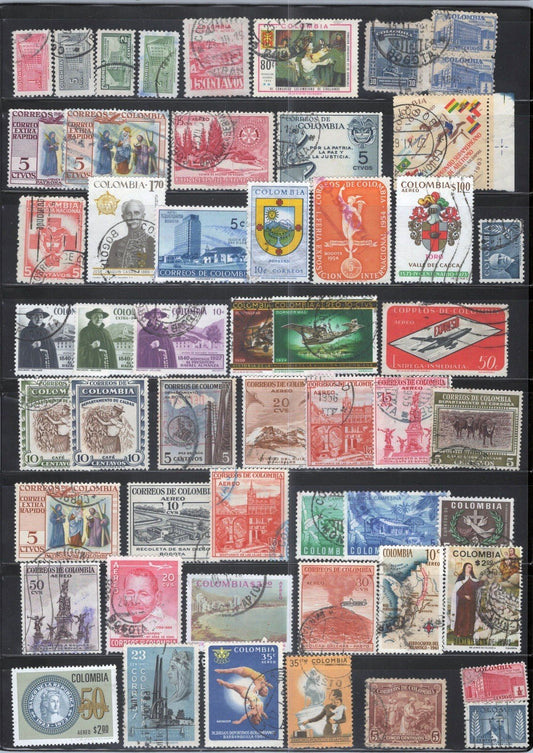 Colombia Collection Used Religious Figures Planes Landmarks ZAYIX 011023SM24