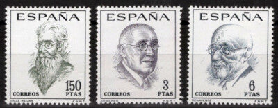 Spain 1385-1387 MNH Spanish Writers Literature Authors ZAYIX 100222S84M