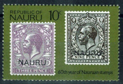 Nauru 138 MNH 60th Stamp Anniversary Stamps on Stamp ZAYIX 100222S79M