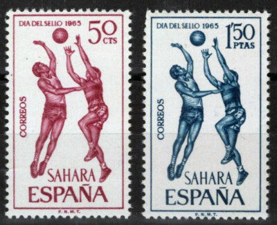 Spanish Sahara 163, 165 MNH Basketball Sports ZAYIX 100222S89M