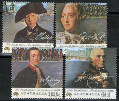 Australia 988-991 MNH Botany Bay Penal Colony Historical Figures ZAYIX 090722S14