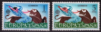 Spain 1374-1375 MNH Europa / CEPT Bull Fighting Sports ZAYIX 100222S83M