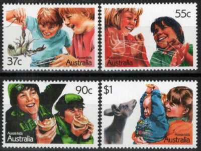 Australia 1040-1043 MNH Children Crayfishing ZAYIX 090722S26