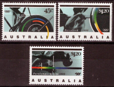 Australia 1268-1270 MNH Olympics Sports Cycling High Jump ZAYIX 090722S27