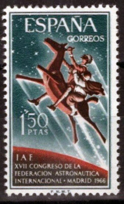 Spain 1376 MNH Don Quixote / Astronautical Congress ZAYIX 100222S81M