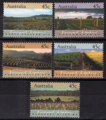 Australia 1262-1266 MNH Vineyard Regions Farming Industry ZAYIX 090722S32