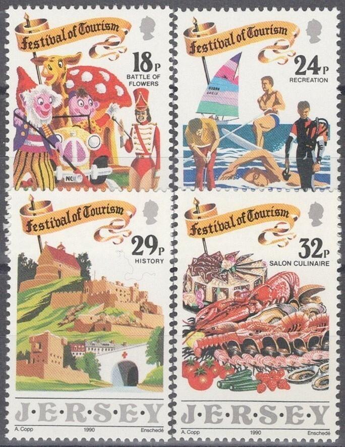 Jersey 536-539 MNH Tourism Festival Recreation 042922-SM117M ZAYIX 042922SM118M