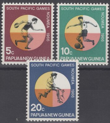 Papua New Guinea / PNG 225-227 MNH Sports - South Pacific Games ZAYIX 060422S73M
