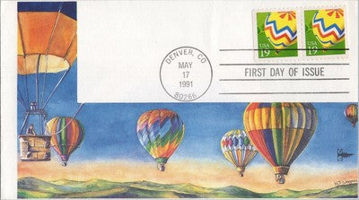 US 2530 Hot Air Balloons FDC Gill Craft cachet MJ Wagner ZAYIX 060522SM46