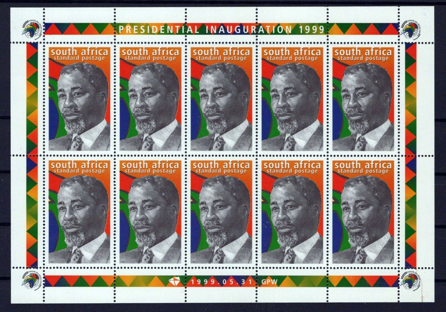 South Africa 1121, 1393 MNH Thabo Mboeki & Kgalema Motlanthe ZAYIX 1223L0043