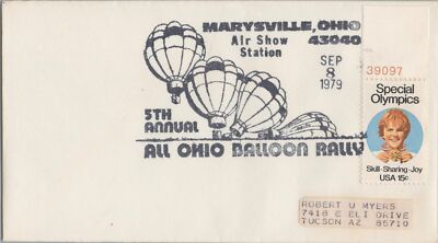 US Event Cover 5th All Ohio Balloon Rally Marysville '79 ZAYIX 050922SM44