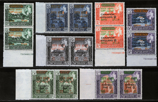 ZAYIX - Aden Seiyun MI 77-83 MNH Pairs Sports World Football  080922X15