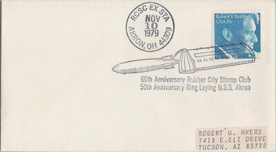 US Event Cover - Akron OH Blimp Anniversary Rubber City Stamp ZAYIX 050922SM50