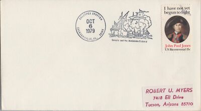US Event Cover - CALCOPEX Station 1979 - Naval Battle JP Jones ZAYIX 050922SM43