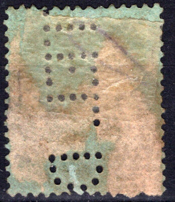 British Honduras 100 Used 50c KG5 Perfin TEL D CV16 ZAYIX 021823S149