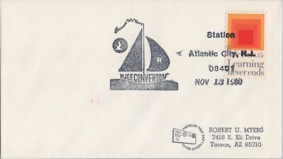 US Event Cover 1980 MJEA Convention Atlantic City NJ Sailboats ZAYIX 050922SM16