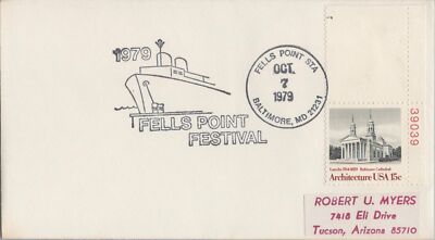 US Event Cover Fells Point Festival 1979 - Cruise Ship at Port ZAYIX 050922SM95