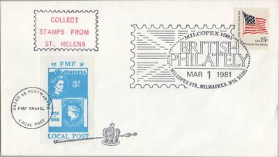 US Event Cover - MILCOPEX 1981 British Philately FMF Local Post ZAYIX 050922SM23
