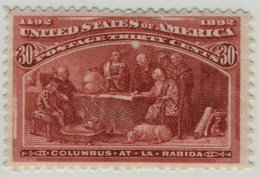 US 239 MH VF-XF 30c Columbian small tear and scuff top center ZAYIX 1223X0048