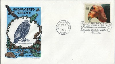 US 3105 FDC House Farnam Color Endangered Species California Condor ZAYIX 050922SM149