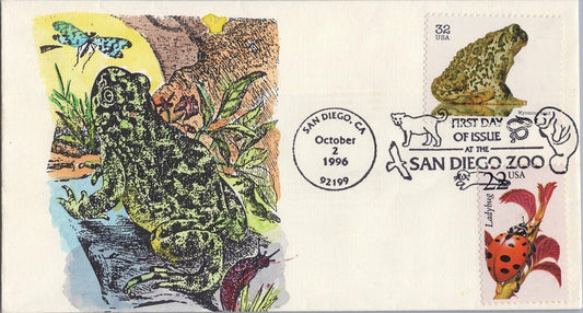 US 3105 FDC Hand Painted SMB Cachets Endangered Wyoming Toad ZAYIX 050922SM180