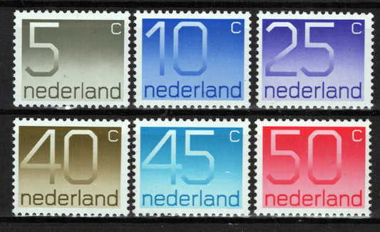Netherlands 536-541 MNH Numerals Zayix Stamps 0225S0061