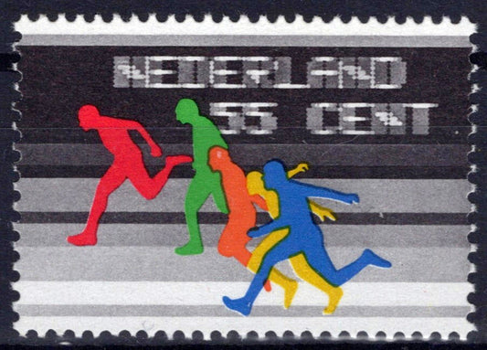 Netherlands 559 MNH Runners Spots Games Zayix Stamps 0225S0076