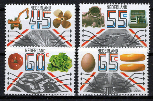 Netherlands 616-619 MNH Food Excavator Ships Exports Zayix Stamps 0225S0090M