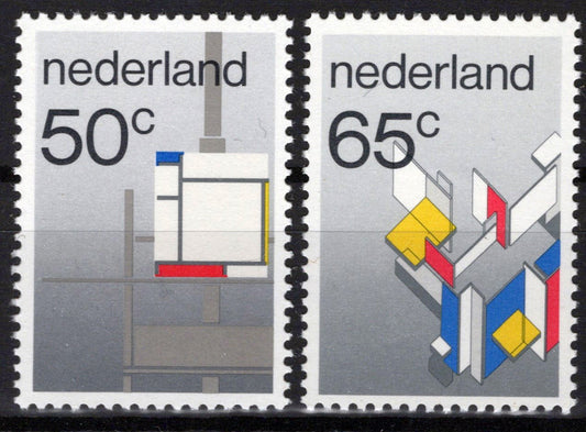 Netherlands 652-653 MNH De Stijl Modern Art Movement Zayix Stamps 0225S0105M