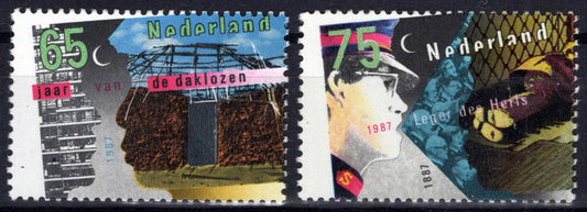 Netherlands 711-712 MNH Salvation Army Homeless Shelter Zayix Stamps 0225S0114