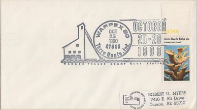US Event Cover - WARPEX 80 - Terre Haute, Ind. - Stamp Show ZAYIX 050922SM14
