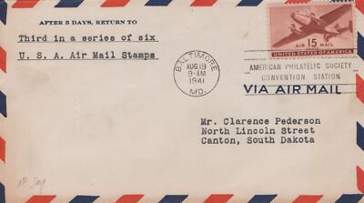 US C28 FDC unknown cachet maker, 15c brown carmine ZAYIX 101423USF06
