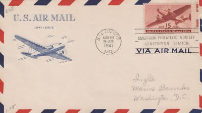 US C28-14 FDC Grimsland cachet, APS Sta. rough opening ZAYIX 101423USF07